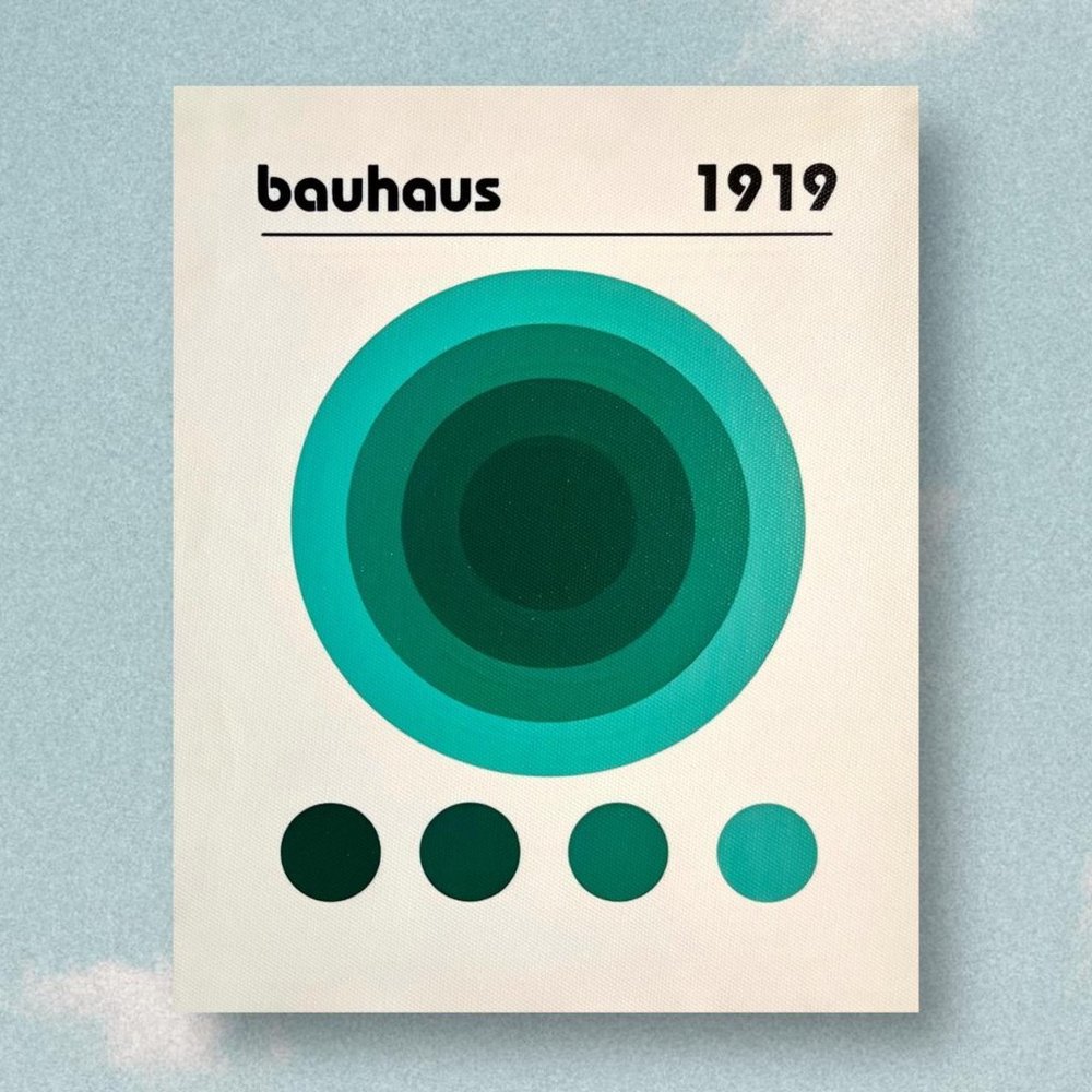1919 Bauhaus canvas poster, BRAND NEW